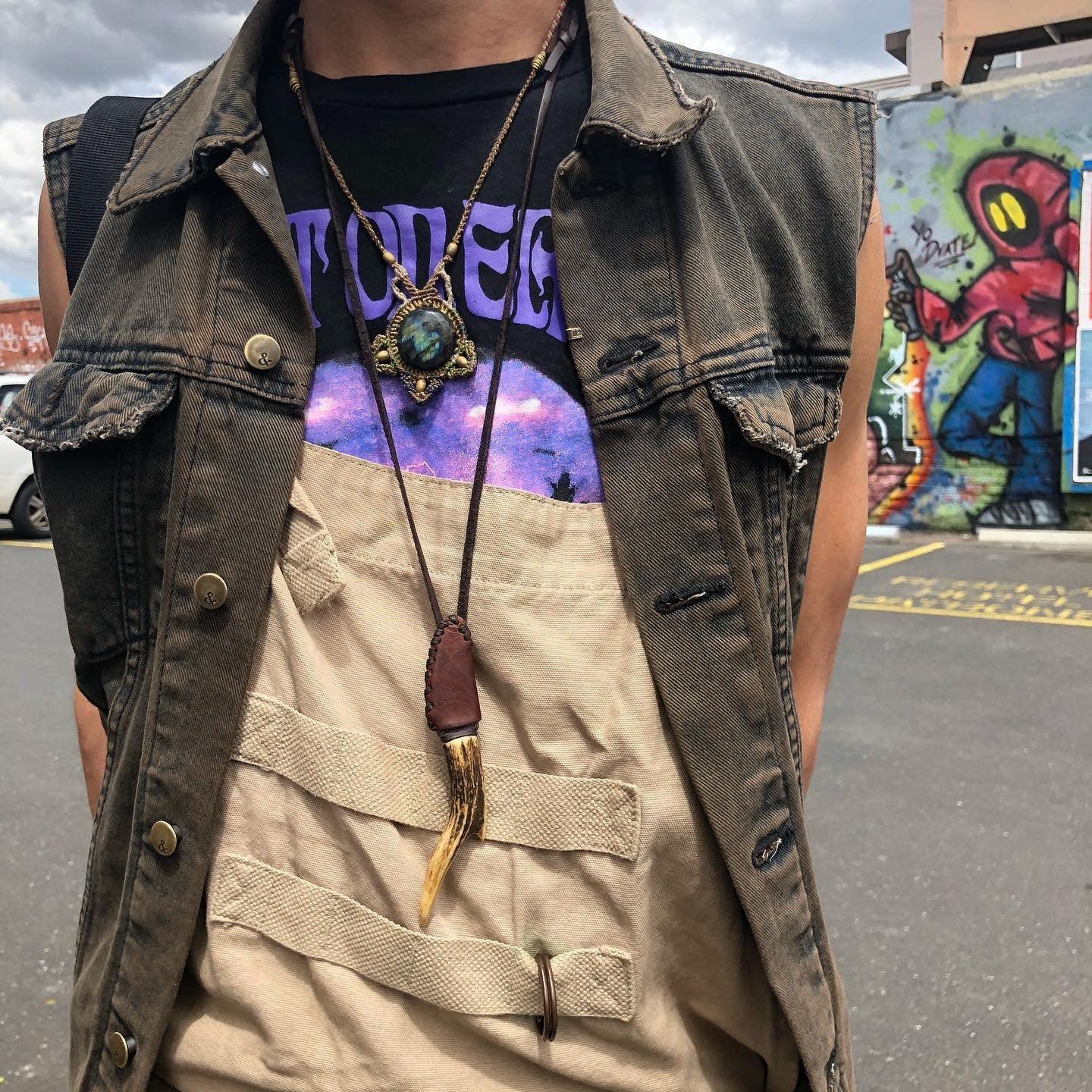 Mini Antler Knife Necklace