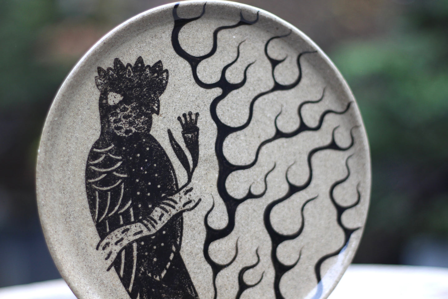 Small Cockatoo Flame Plate