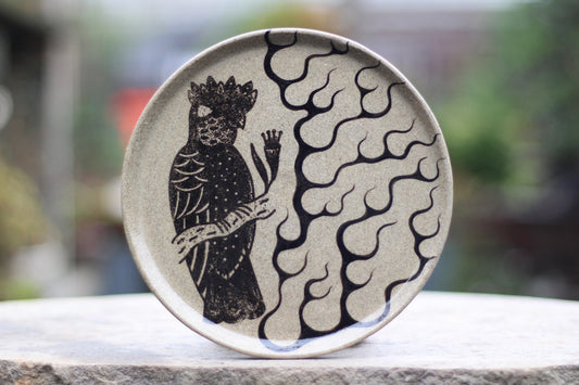 Small Cockatoo Flame Plate