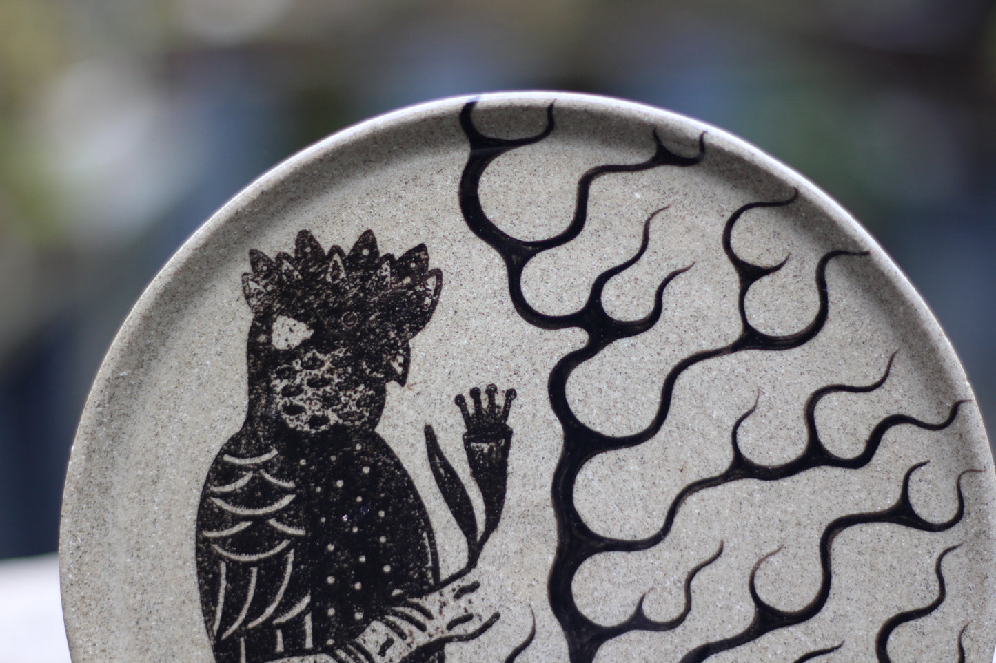 Small Cockatoo Flame Plate