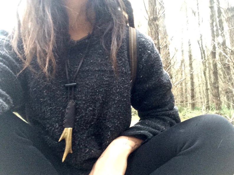 Mini Antler Knife Necklace